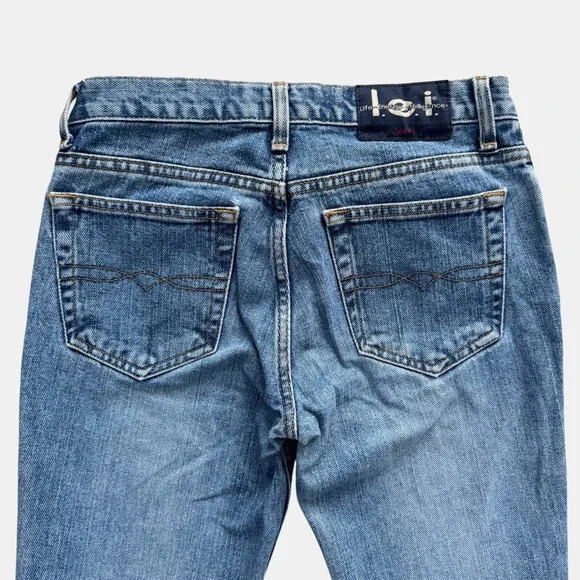 lei Jeans Vintage Y2K Bootcut Flare Juniors 5 Women's 28 100% Cotton Retro 90s - Picture 13 of 14